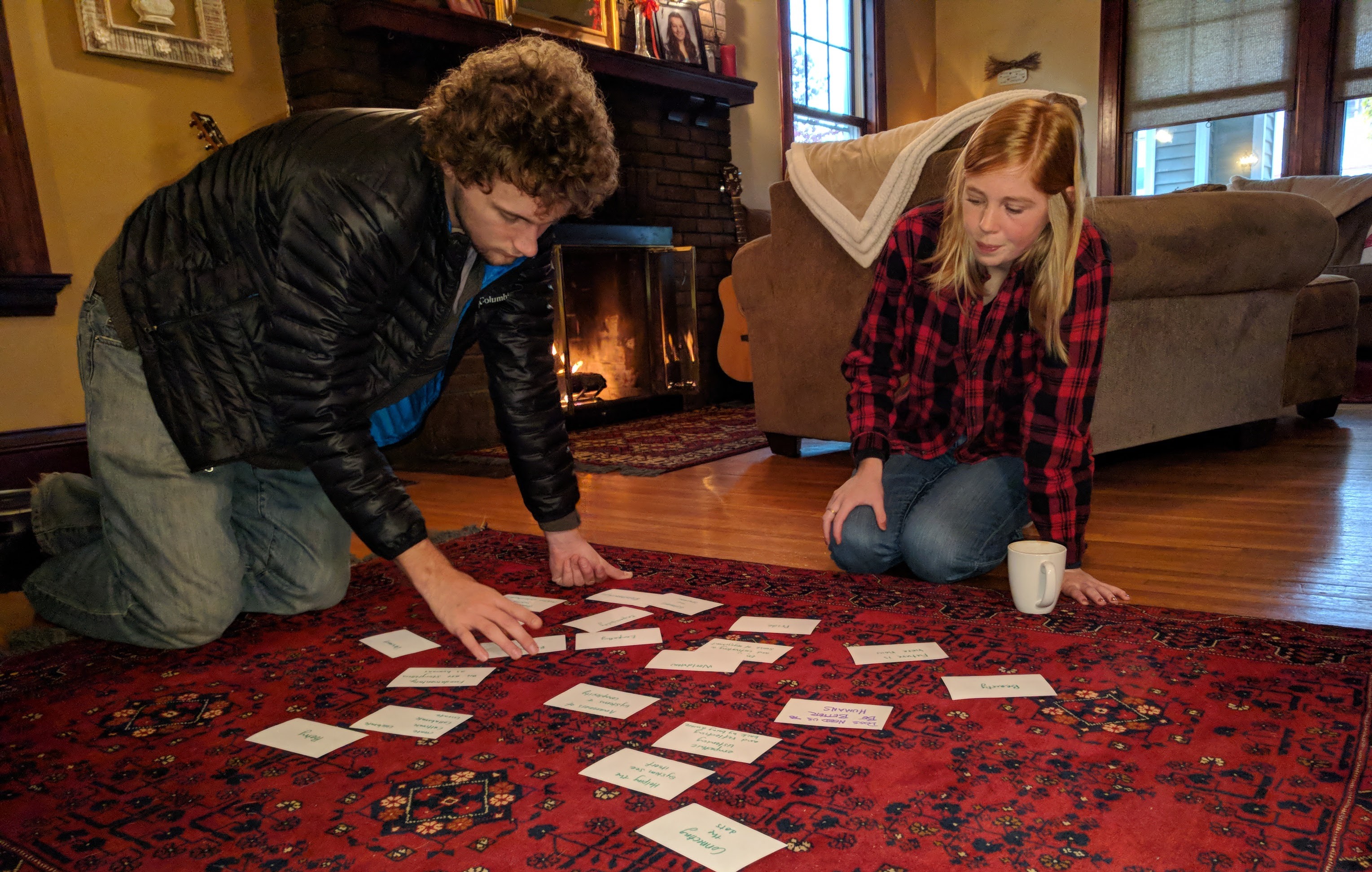 Twila and I mapping out thoughts for the Goshen Guide in late 2017 Twila and I mapping out thoughts for the Goshen Guide in late 2017